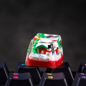 Xmas House Keycap